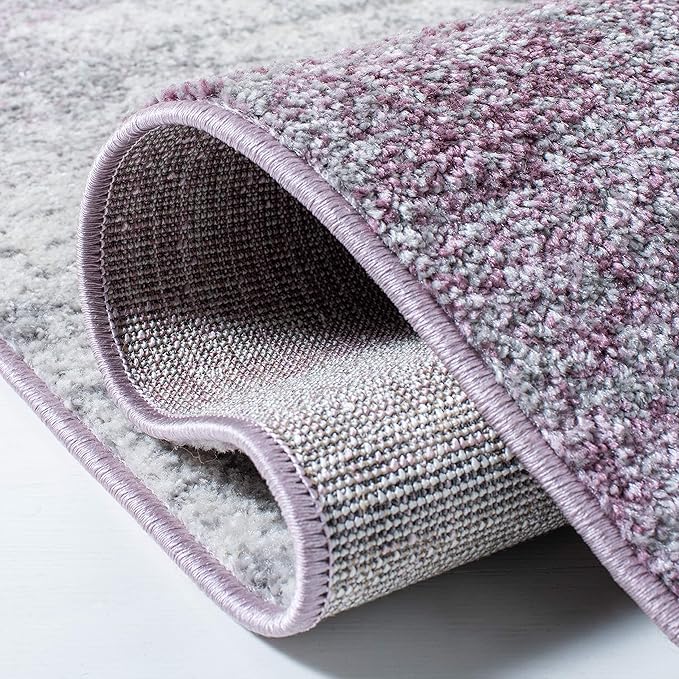 SAFAVIEH Adirondack Collection Runner Rug - 2'6" x 6', Grey & Purple, Modern Abstract Design, Non-Shedding & Easy Care, Ideal for High Traffic Areas in Living Room, Bedroom (ADR112V)