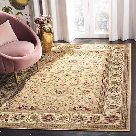 SAFAVIEH Lyndhurst Collection Accent Rug - 3'3" x 5'3", Beige & Ivory, Traditional Oriental Design, Non-Shedding & Easy Care, Ideal for High Traffic Areas in Entryway, Living Room, Bedroom (LNH212D)