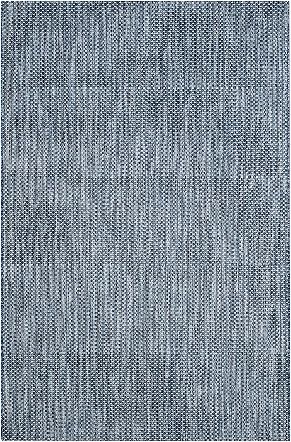 SAFAVIEH Courtyard Collection 2'7' x 5' Navy/Grey CY8521 Indoor/ Outdoor Patio Backyard Mudroom Area Rug