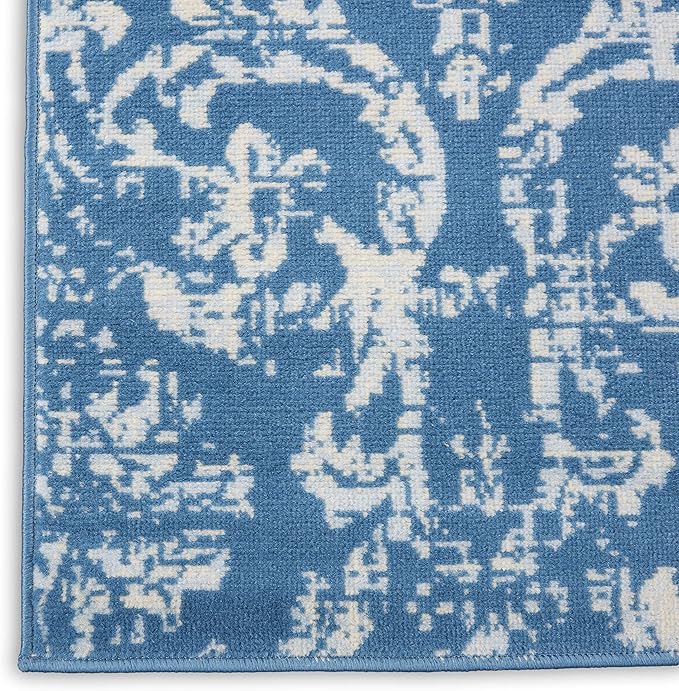 Nourison Jubilant JUB09, 2'3" x 7'3", Blue