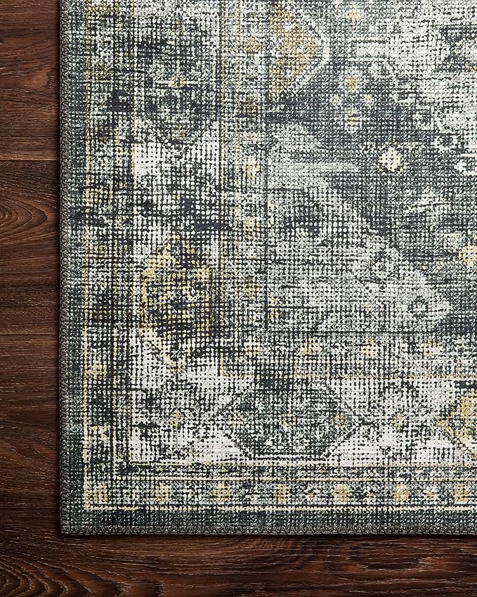 Loloi II Skye Collection SKY-09 Graphite/Silver 2'-6" x 12'-0" Runner Rug
