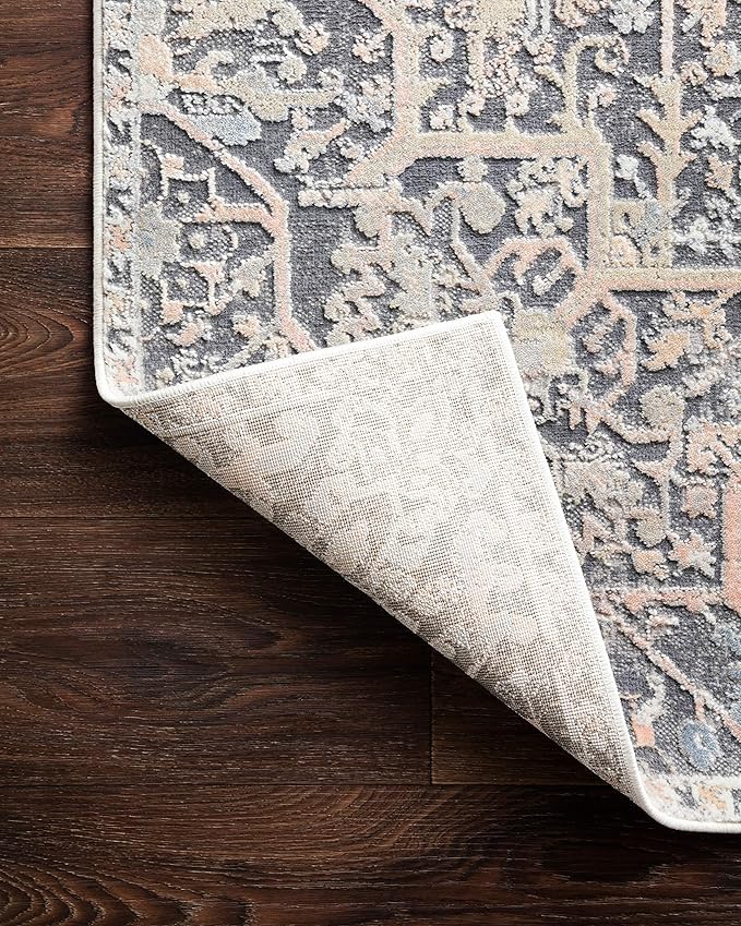 Loloi II Lucia Collection LUC-02 Charcoal/Multi 2'-8" x 8' Runner Rug