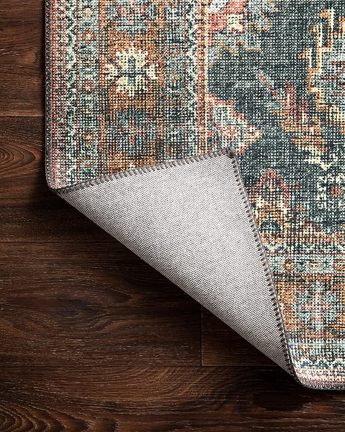 Loloi II Skye Collection SKY-10 Sea/Rust 2'-6" x 10'-0" Runner Rug