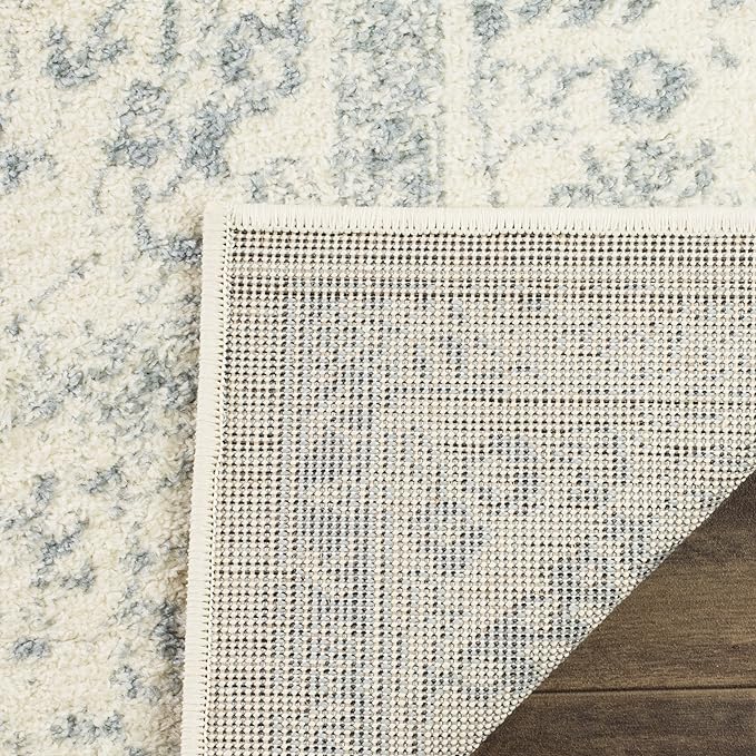 SAFAVIEH Adirondack Collection Runner Rug - 2'6" x 16', Ivory & Slate, Oriental Distressed Design, Non-Shedding & Easy Care, Ideal for High Traffic Areas in Living Room, Bedroom (ADR109S)