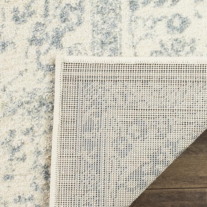 SAFAVIEH Adirondack Collection Runner Rug - 2'6" x 6', Ivory & Slate, Oriental Distressed Design, Non-Shedding & Easy Care, Ideal for High Traffic Areas in Living Room, Bedroom (ADR109S)