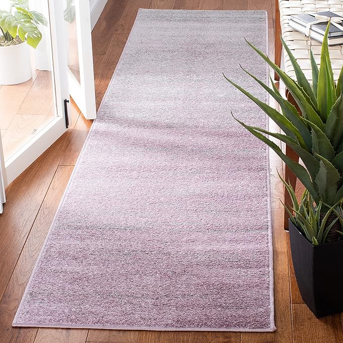 SAFAVIEH Adirondack Collection Runner Rug - 2'6" x 6', Purple & Green, Modern Ombre Design, Non-Shedding & Easy Care, Ideal for High Traffic Areas in Living Room, Bedroom (ADR113V)