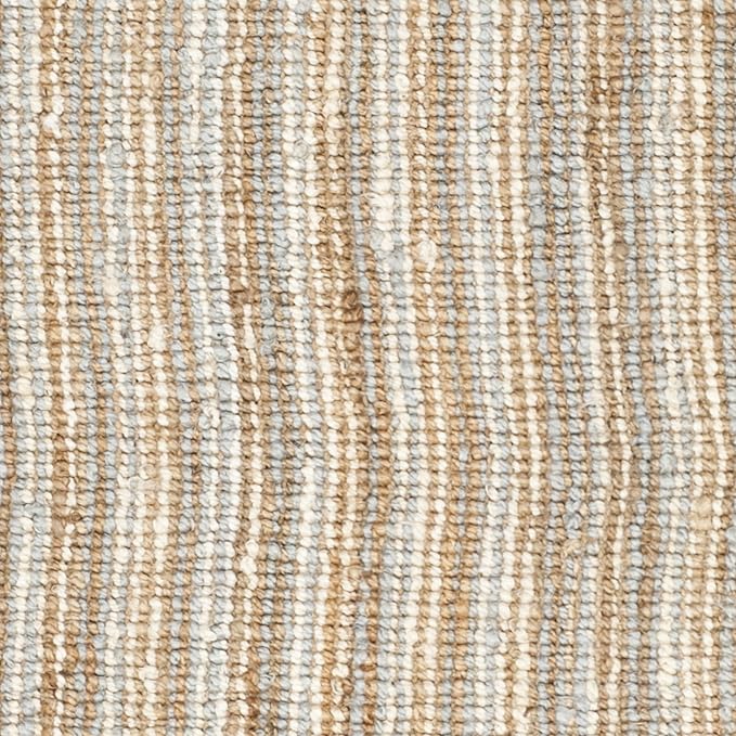 SAFAVIEH Natural Fiber Collection Area Rug - 9' x 12', Grey & Natural, Handmade Chunky Textured Jute 0.75-inch Thick, Ideal for High Traffic Areas in Living Room, Bedroom (NF447K)