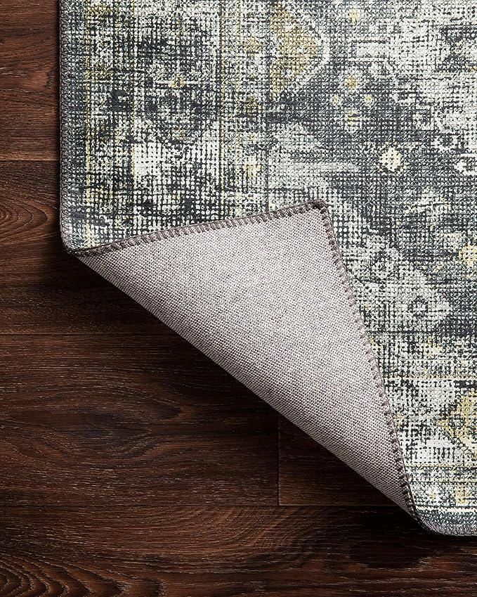 Loloi II Skye Collection SKY-09 Graphite/Silver 2'-6" x 12'-0" Runner Rug