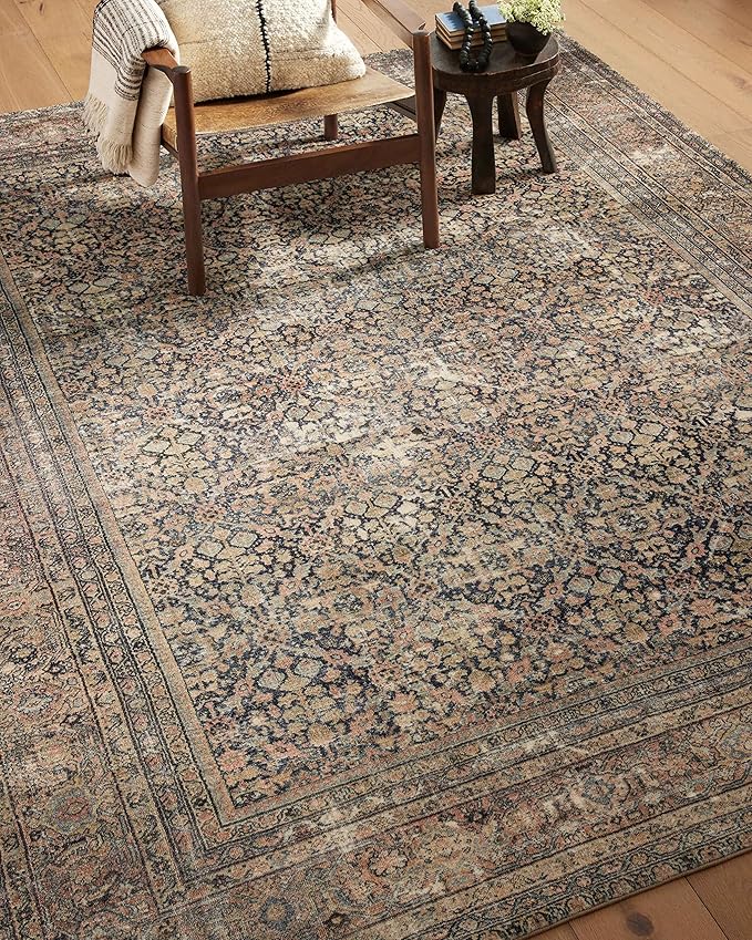 Loloi Amber Lewis Morgan Collection MOG-03 Denim/Multi 2'-3" x 11'-6", .38" Runner Rug feat. CloudPile™