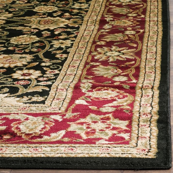 SAFAVIEH Lyndhurst Collection Accent Rug - 2'3" x 4', Black & Red, Traditional Oriental Design, Non-Shedding & Easy Care, Ideal for High Traffic Areas in Entryway, Living Room, Bedroom (LNH212G)