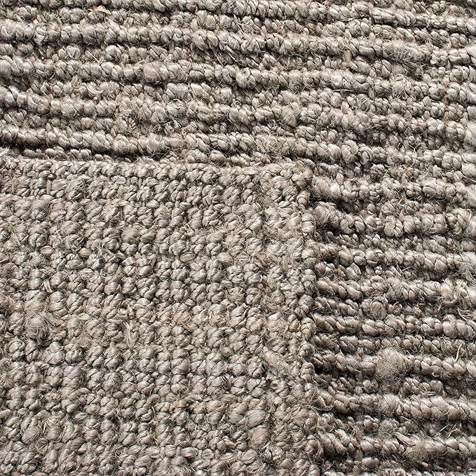 SAFAVIEH Natural Fiber Collection Runner Rug - 2'6" x 10', Light Grey, Handmade Chunky Textured Jute 0.75-inch Thick, Ideal for High Traffic Areas in Living Room, Bedroom (NF447G)