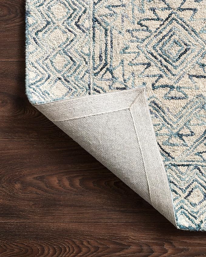 Loloi II Ziva Collection ZV-03 Bluestone 3'-6" x 5'-6" Accent Rug