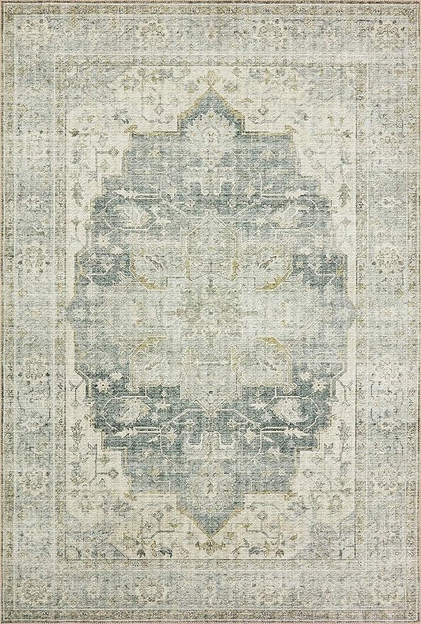 Loloi II Skye Collection SKY-12 Charcoal/Dove 2'-6" x 7'-6" Runner Rug