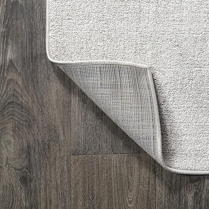 JONATHAN Y SEU100D-216 Haze Solid Low-Pile Indoor Runner Rug, Coastal, Bohemian, Minimalist, Classic, Casual for Bedroom,Kitchen,Living Room,Non Shedding,Easy-Washing, Ivory, 2 X 16