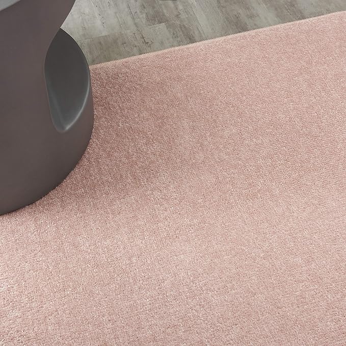 Nourison Essentials Indoor/Outdoor Pink 4' x 6' Area Rug, Easy Cleaning, Non Shedding, Bed Room, Living Room, Dining Room, Backyard, Deck, Patio (4x6)