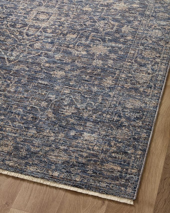 Loloi Sorrento Collection 3'-11" x 5'-7" Accent Rug in Midnight/Natural - Vintage Inspired Patterned Area Rug, Unique Area Rug for Living Room, Bedroom, Dining Area