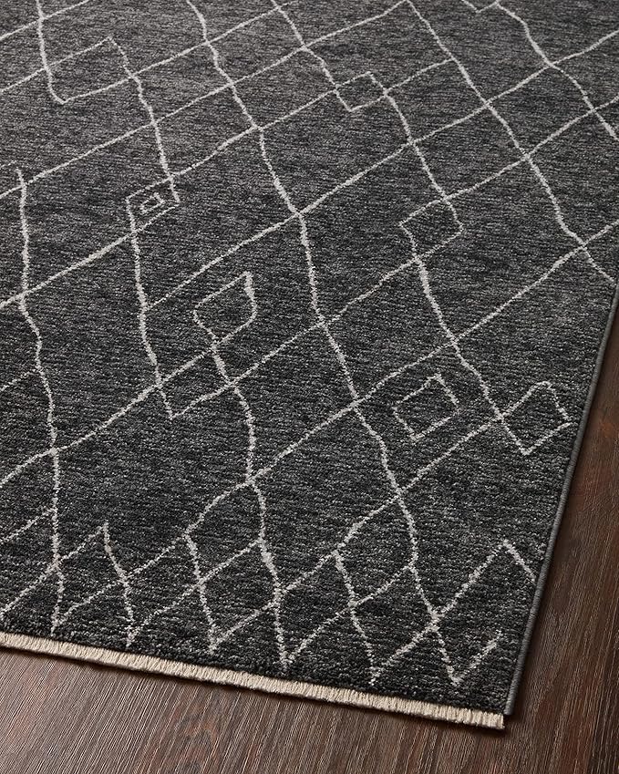 Loloi II Vance Collection VAN-11 Charcoal/Ivory 2'-3" x 3'-10" Accent Rug