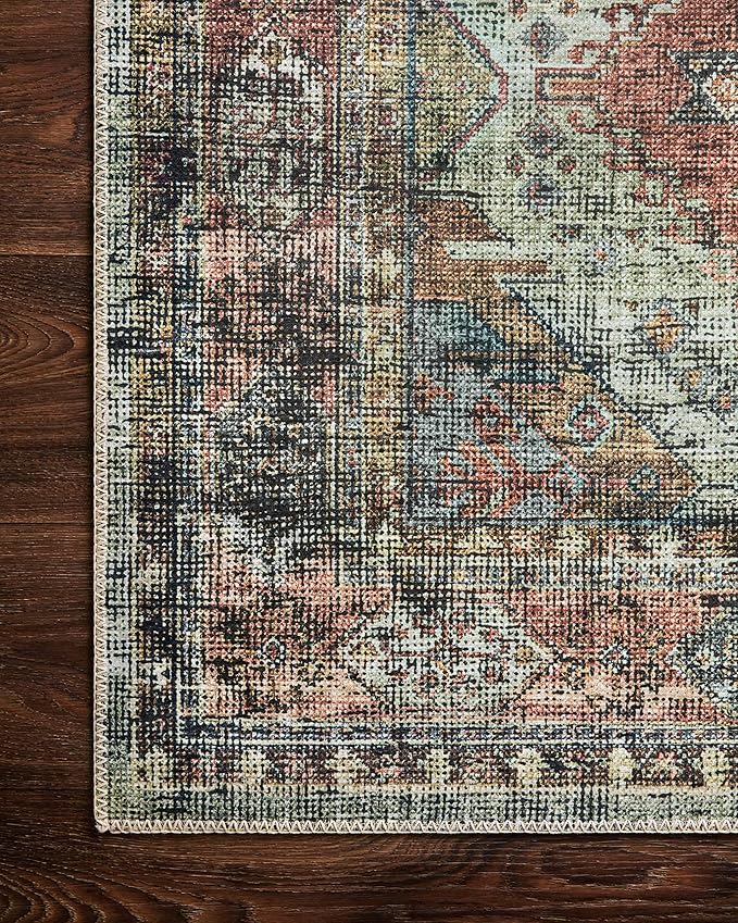 Loloi II Skye Collection SKY-06 Apricot/Mist 2'-6" x 7'-6" Runner Rug