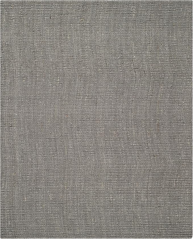 SAFAVIEH Natural Fiber Collection Area Rug - 9' x 12', Light Grey, Handmade Chunky Textured Jute 0.75-inch Thick, Ideal for High Traffic Areas in Living Room, Bedroom (NF447G)