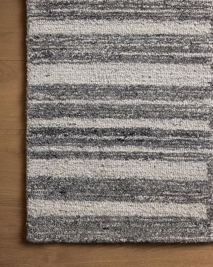Loloi Magnolia Home by Joanna Gaines Rae Collection RAE-02 Charcoal/Mist 3'-6" x 5'-6" Accent Rug