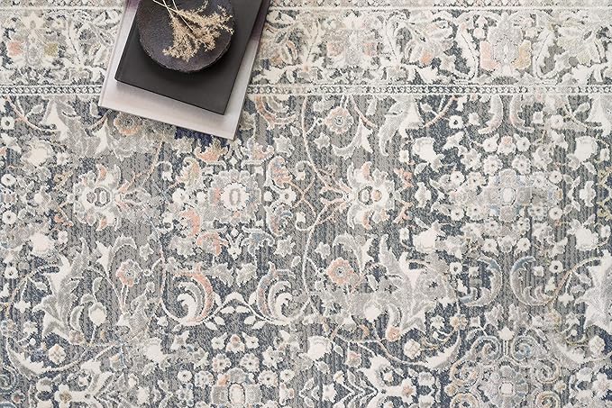 Loloi II Lucia Collection LUC-01 Grey/Sunset 2'-8" x 14' Runner Rug