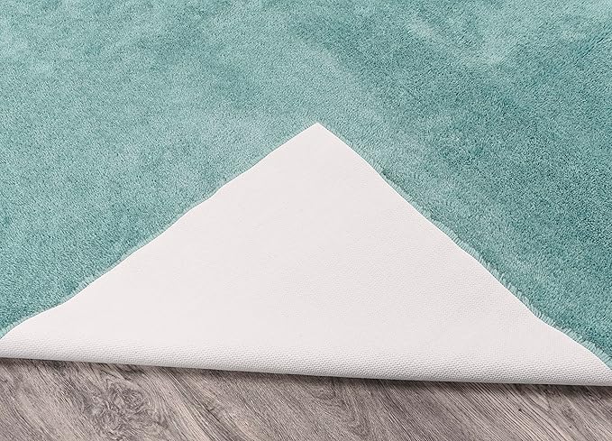 Garland Rug Room Size Bathroom Carpet 5 ft x 8 ft Sea Foam – Soft, Plush, Absorbent, Quick-Dry, Durable Unbound Edges for Easy Cutting
