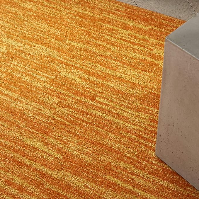 Nourison Essentials Indoor/Outdoor Sunburst 6' x 9' Area Rug, Easy Cleaning, Non Shedding, Bed Room, Living Room, Dining Room, Backyard, Deck, Patio (6x9)