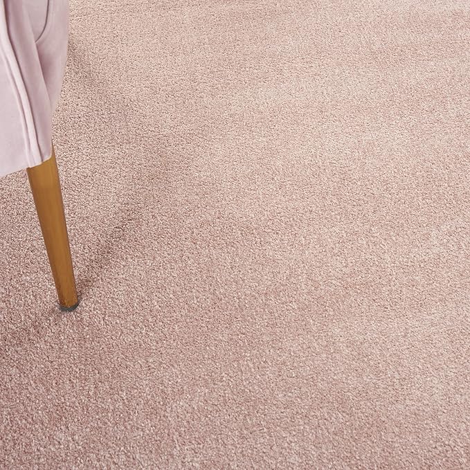 Nourison Essentials Indoor/Outdoor Pink 9' x Square Area Rug, Easy Cleaning, Non Shedding, Bed Room, Living Room, Dining Room, Backyard, Deck, Patio (9 Square)