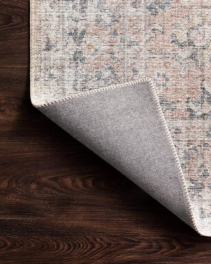 Loloi II Skye Collection SKY-01 Blush/Grey 2'-6" x 12'-0" Runner Rug
