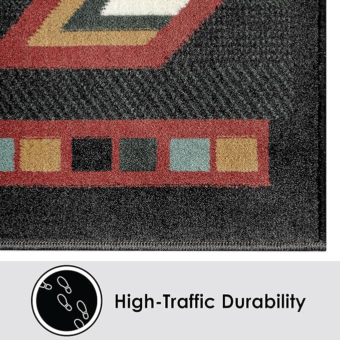 Home Dynamix Premium Sagrada Southwestern Geometric Area Rug Green/Red, 7'8"x10'7"