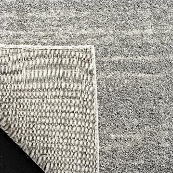 SAFAVIEH Adirondack Collection Runner Rug - 2'6" x 14', Light Grey & Grey, Modern Ombre Design, Non-Shedding & Easy Care, Ideal for High Traffic Areas in Living Room, Bedroom (ADR113C)