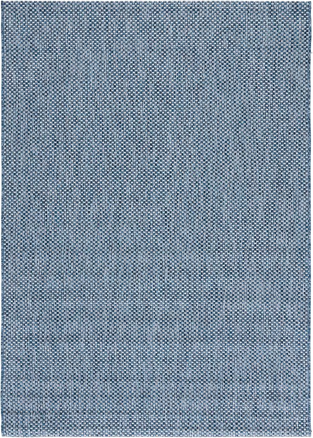 SAFAVIEH Courtyard Collection Area Rug - 6'7" x 9'6", Navy & Grey, Non-Shedding & Easy Care, Indoor/Outdoor & Washable-Ideal for Patio, Backyard, Mudroom (CY8521-36821)