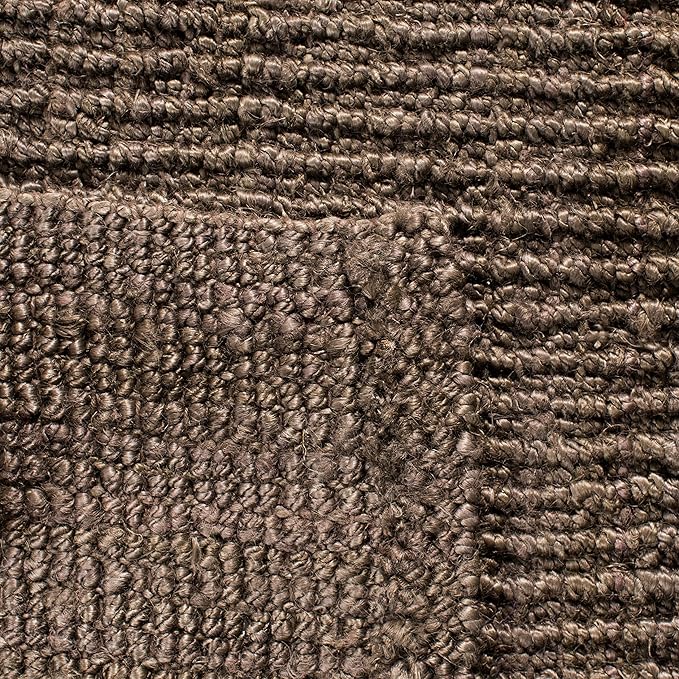 SAFAVIEH Natural Fiber Collection Runner Rug - 2'6" x 8', Brown, Handmade Chunky Textured Jute 0.75-inch Thick, Ideal for High Traffic Areas in Living Room, Bedroom (NF447D)