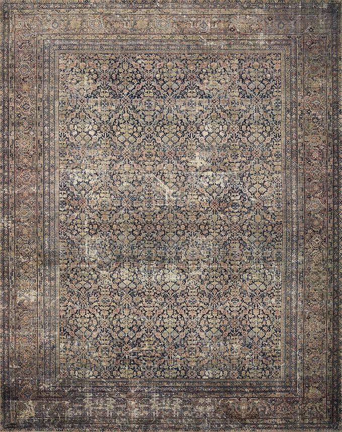 Loloi Amber Lewis Morgan Collection MOG-03 Denim/Multi 2'-3" x 11'-6", .38" Runner Rug feat. CloudPile™
