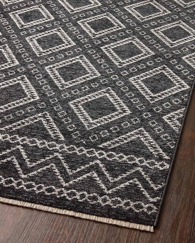 Loloi II Vance Collection VAN-05 Gray/Dove 2'-7" x 8'-0" Runner Rug