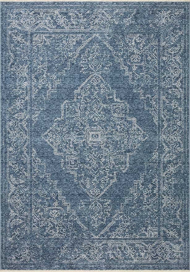 Loloi II Vance Collection VAN-03 Denim/Cream 2'-3" x 3'-10" Accent Rug