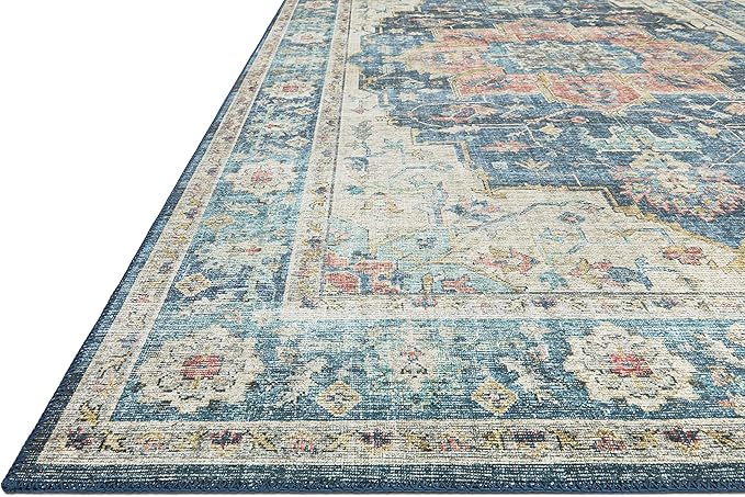 Loloi II Skye Collection SKY-12 Ocean/Multi 2'-6" x 12'-0" Runner Rug