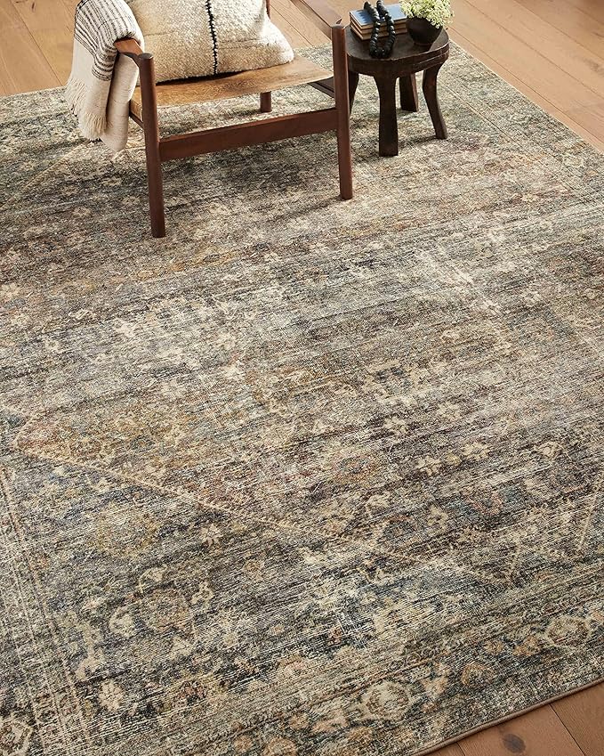 Loloi Amber Lewis Morgan Collection MOG-05 Spice/Lagoon 2'-3" x 9'-6", .38" Runner Rug feat. CloudPile™