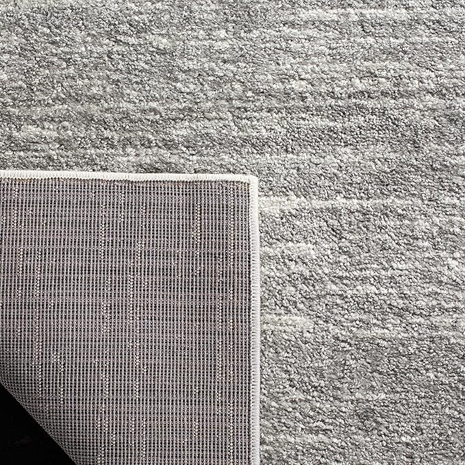 SAFAVIEH Adirondack Collection Runner Rug - 2'6" x 12', Ivory & Silver, Modern Ombre Design, Non-Shedding & Easy Care, Ideal for High Traffic Areas in Living Room, Bedroom (ADR113B)