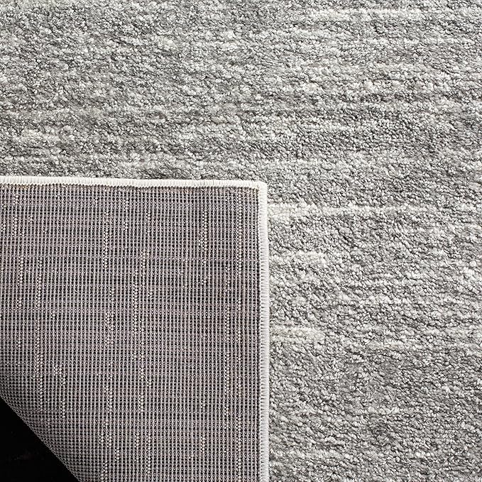 SAFAVIEH Adirondack Collection Runner Rug - 2'6" x 16', Ivory & Silver, Modern Ombre Design, Non-Shedding & Easy Care, Ideal for High Traffic Areas in Living Room, Bedroom (ADR113B)