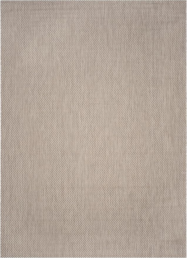 SAFAVIEH Courtyard Collection Area Rug - 8' x 11', Beige & Brown, Non-Shedding & Easy Care, Indoor/Outdoor & Washable-Ideal for Patio, Backyard, Mudroom (CY8521-36312)