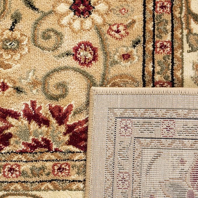 SAFAVIEH Lyndhurst Collection X-Large Area Rug - 12' x 18', Beige & Ivory, Traditional Oriental Design, Non-Shedding & Easy Care, Ideal for High Traffic Areas in Living Room, Bedroom (LNH212D)