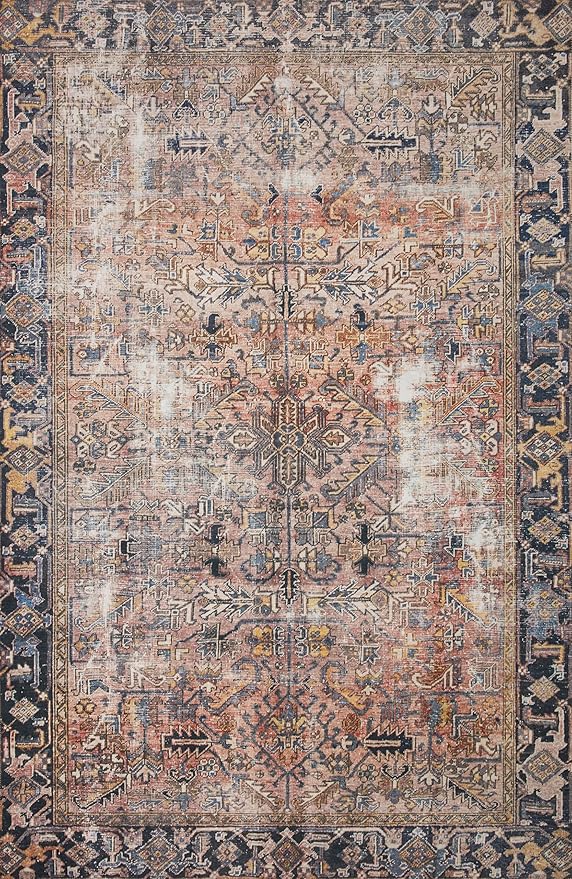 Loloi Chris Loves Julia Jules Collection JUL-02 Terracotta/Multi 9'-6'' x 14', .13" Pile Height, Area Rug