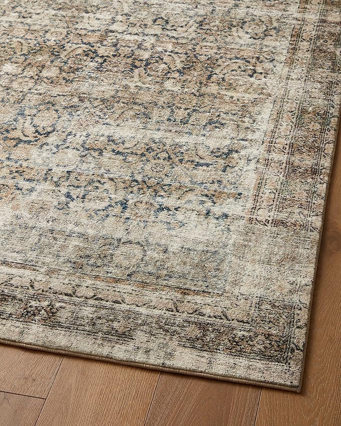 Loloi Amber Lewis Morgan 2'-3" x 11'-6" Runner Runner Rug in Navy/Sand - Large Area Rug, Neutral Area Rug for Room Décor, Vintage Rug Inspired, Soft Area Rug for Living Room, Bedroom, Dining Area