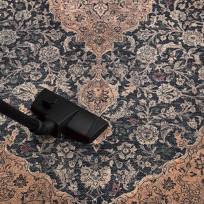 Keen Home Design 3x5 Rug - Machine Washable Entry Rug with Non-Slip Backing, Ideal for Enteryway, Kitchen, Bathroom, Laundry Room - Vintage, Easy Clean, Durable, Low Pile Rug - (3' x 5')