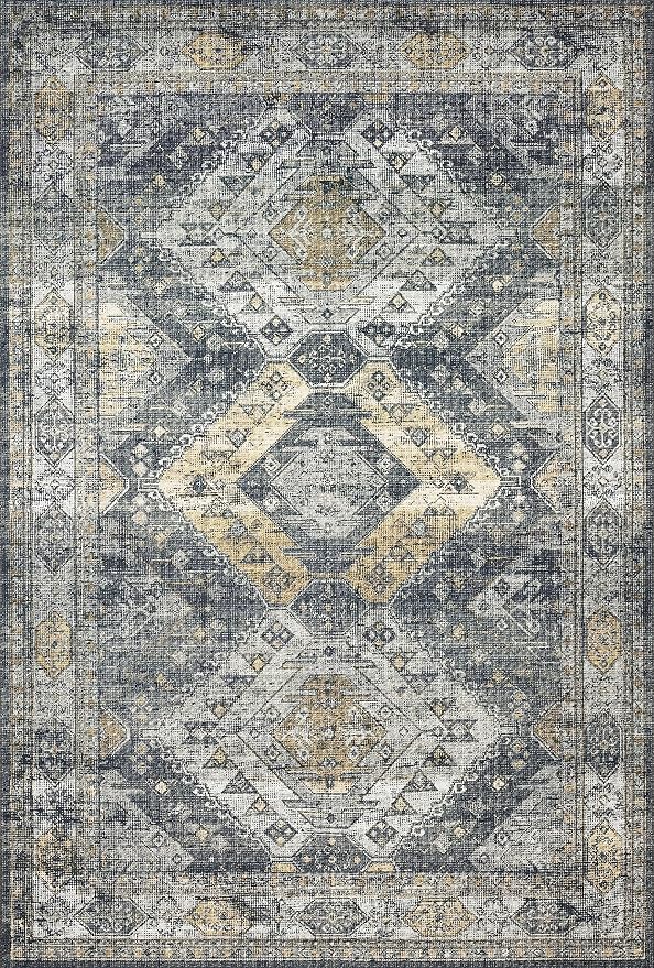 Loloi II Skye Collection SKY-09 Graphite/Silver 2'-6" x 12'-0" Runner Rug