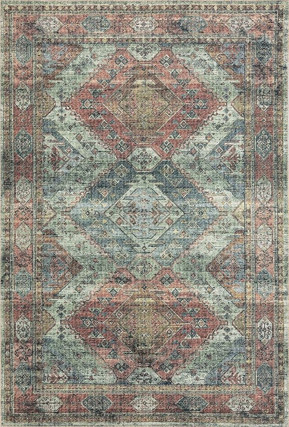 Loloi II Skye Collection SKY-06 Apricot/Mist 2'-6" x 7'-6" Runner Rug