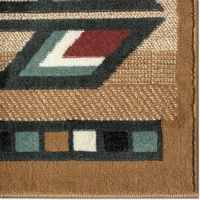 Home Dynamix Premium Sagrada Southwestern Geometric Area Rug Beige/Green, 7'8"x10'7"